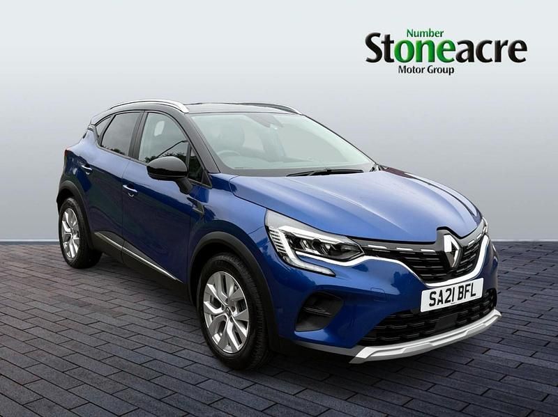 Blue/black Used 2021 Renault Captur Iconic SUV | £14,114 (Fair price) - Image 1/4
