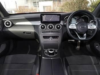 Used Mercedes C300 AMG line 258 HP (189 kW) 2018 Red Coupe