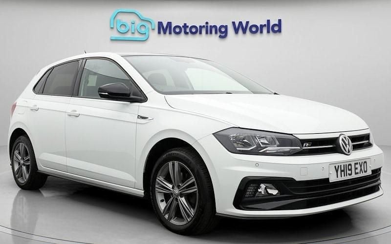 Used VW Polo R-line 116 HP (85 kW) 2019 White Hatchback