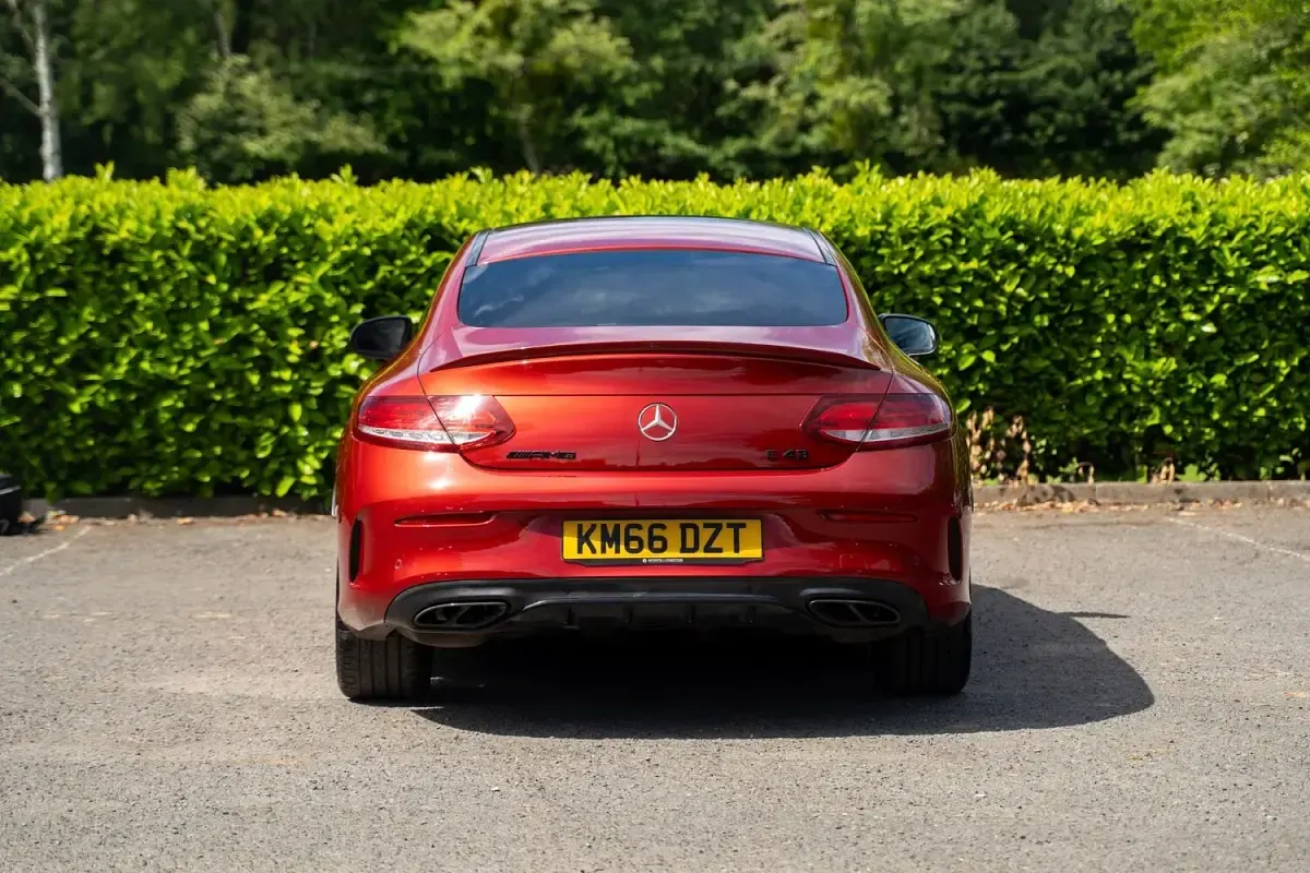 Used Mercedes C43 AMG Premium Plus 395 HP (290 kW) 2016 Red Coupe