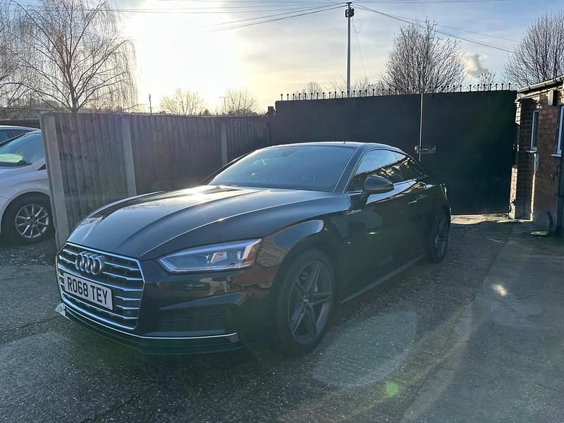 Used Audi A5 S-Line 190 HP (139 kW) 2018 Black Coupe