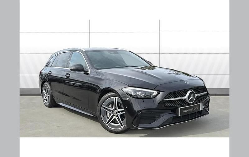 Used Mercedes C200 AMG line 200 HP (147 kW) 2025 Black Estate