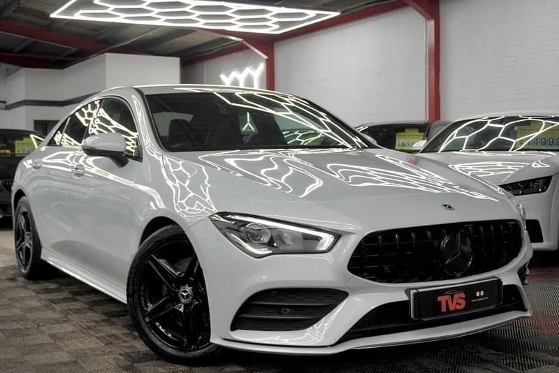 Used Mercedes CLA200 AMG line 163 HP (119 kW) 2021 White Coupe