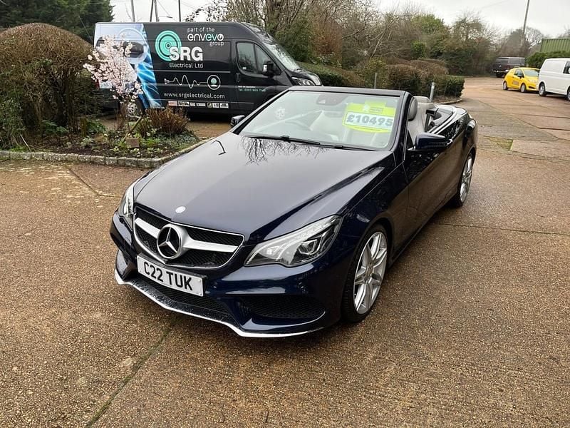 Used Mercedes E350 AMG line 2016 Blue Cabriolet