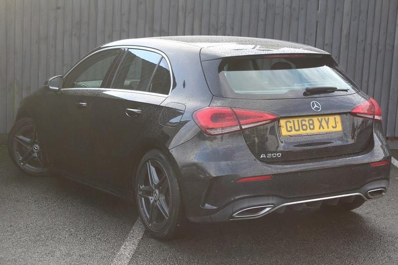 Used Mercedes A200 AMG line 2018 Black Hatchback