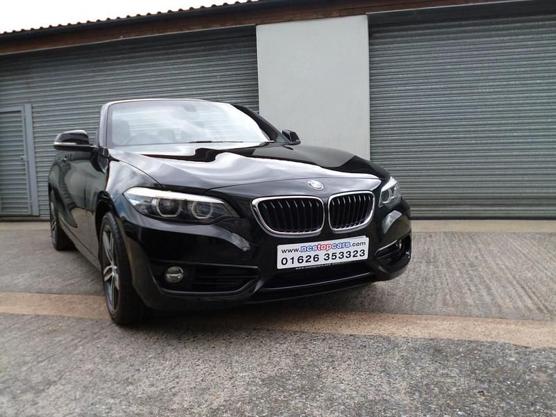 Black Used 2019 BMW 218 Sport Line Cabriolet | £13,995 (Fair price) - Image 1/4