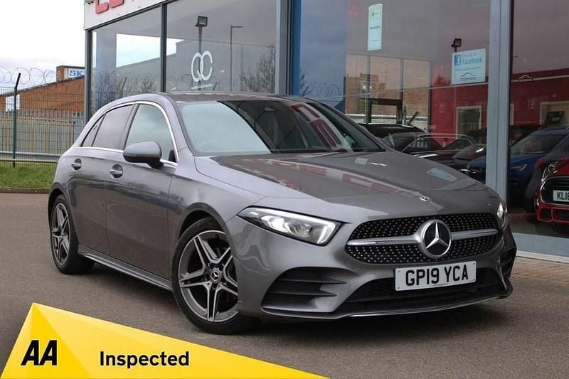 Used Mercedes A200 AMG line 150 HP (110 kW) 2019 Grey Hatchback