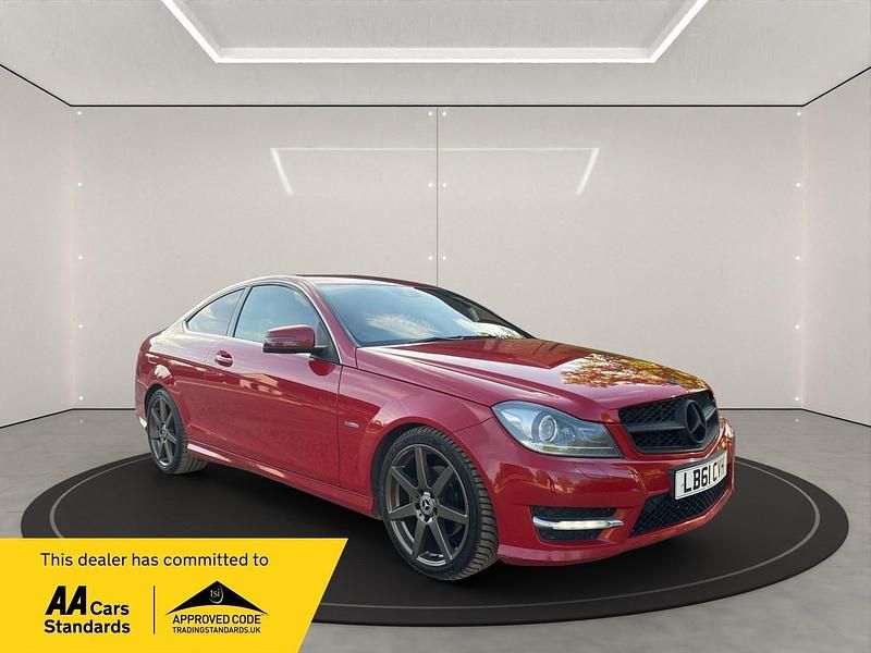 Red Used 2012 Mercedes C180 Sport Edition Coupe | £5,250 (Fair price) - Image 1/4