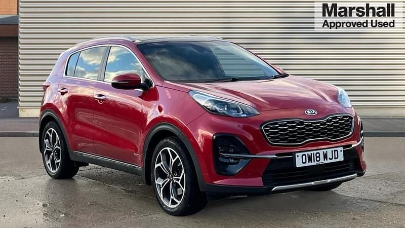 Red Used 2018 Kia Sportage GT-Line S SUV | £13,990 (Good price) - Image 1/4