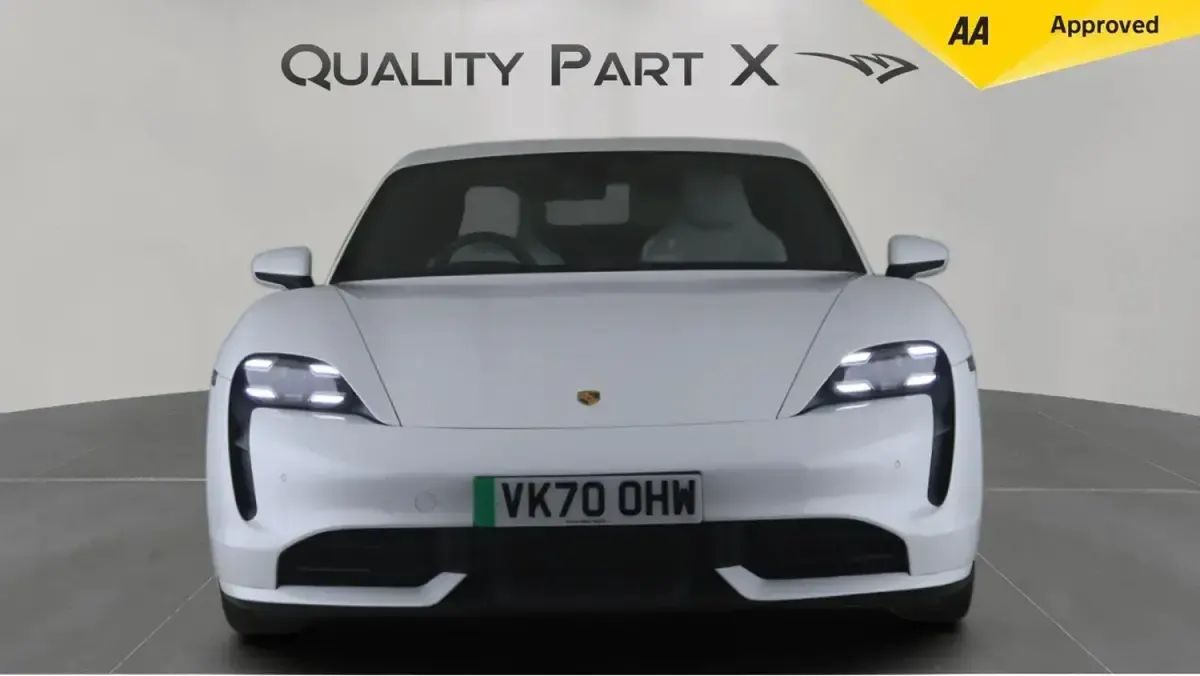 Used Porsche Taycan Performance Package 500 kW (680 HP) 2020 White Sedan