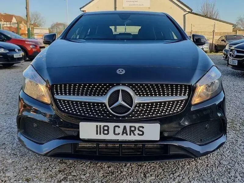 Used Mercedes A160 AMG line 2018 Black Hatchback