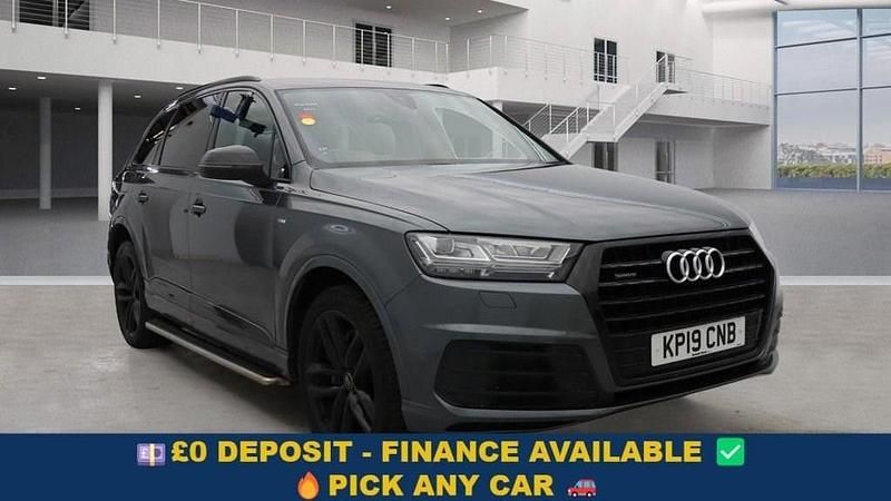 Grey Used 2019 Audi Q7 S-Line SUV | £27,099 (Super price) - Image 1/4