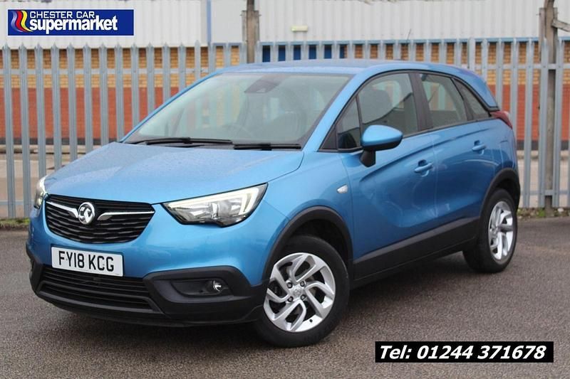 Used Vauxhall Crossland X S 110 HP (80 kW) 2018 Blue SUV