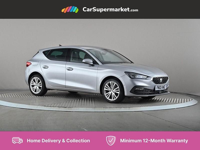 Silver Used 2021 Seat Leon SE Dynamic Hatchback | £11,697 (Fair price) - Image 1/4
