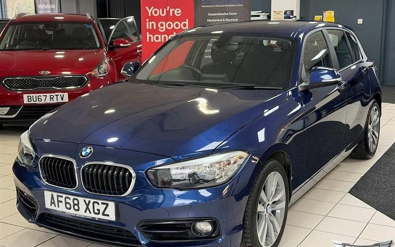 Used BMW 120 Sport Line 184 HP (135 kW) 2018 Blue Hatchback