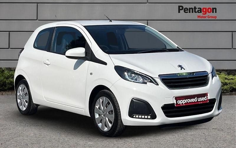 White Used 2017 Peugeot 108 Active Hatchback | £5,495 (Fair price) - Image 1/4