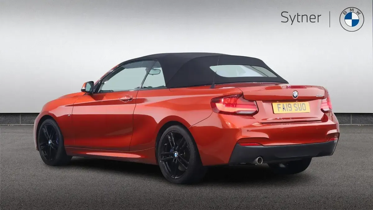 Used BMW 218 M Sport 136 HP (100 kW) 2019 Orange Cabriolet