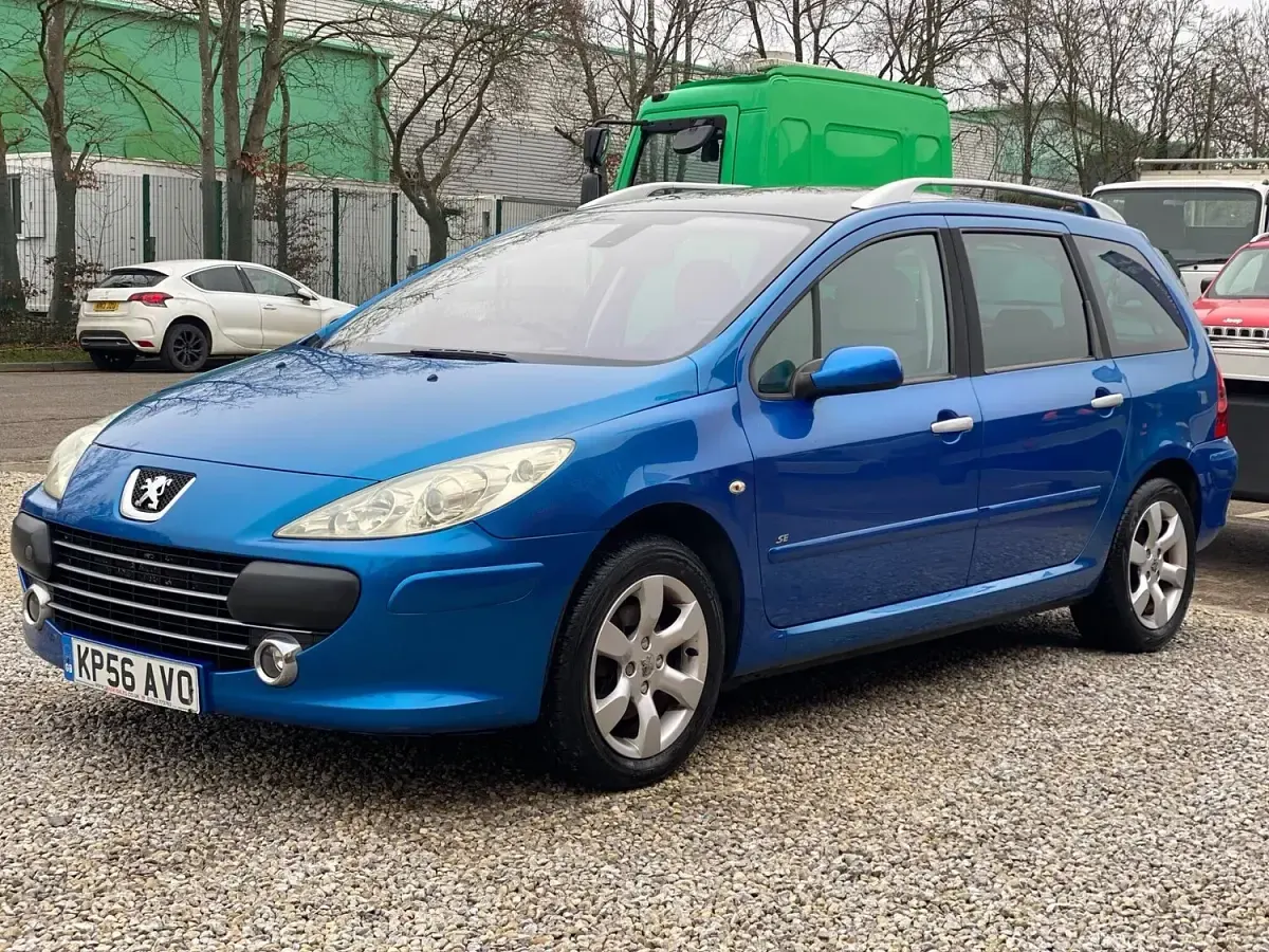 Used Peugeot 307 110 HP (80 kW) 2006 Blue Estate