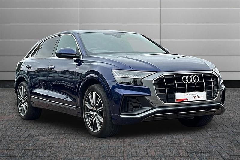 Navarra blue Used 2023 Audi Q8 S-Line SUV | £40,999 (Super price) - Image 1/4