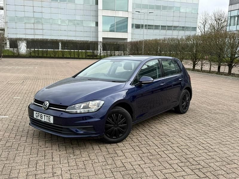 Usado VW Golf VII S 125 HP (91 kW) 2018 Azul Citadino