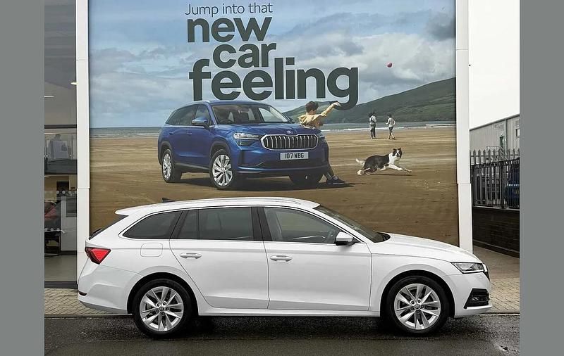 Used Skoda Octavia SE L 150 HP (110 kW) 2023 Moon white metallic Estate