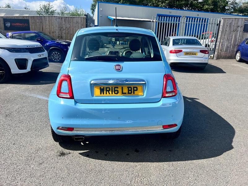 Used Fiat 500 Lounge 69 HP (50 kW) 2016 Blue Hatchback