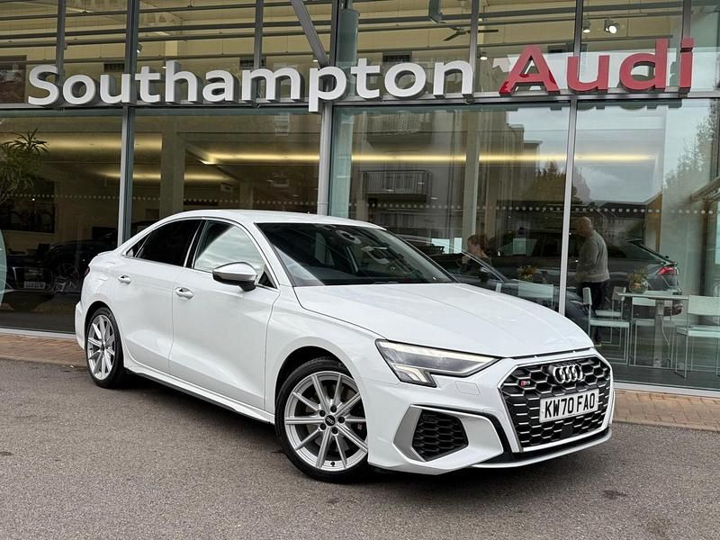 White Used 2020 Audi S3 Black Edition Sedan | £28,950 (Fair price) - Image 1/4
