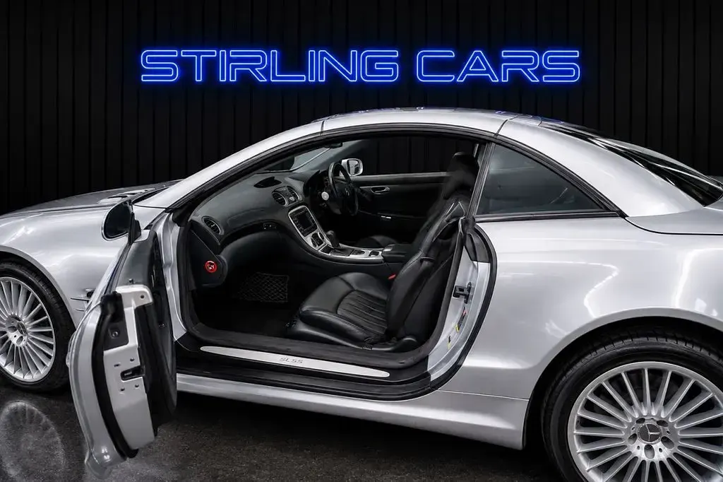 Used Mercedes SL55 AMG AMG 476 HP (350 kW) 2003 Silver Cabriolet