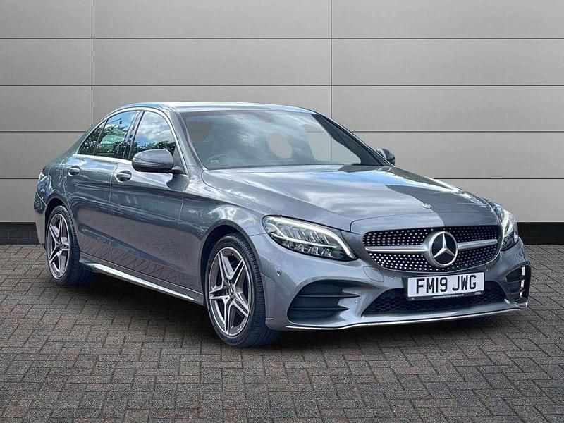 Grey Used 2019 Mercedes C180 AMG line Sedan | £16,695 (Expensive) - Image 1/4