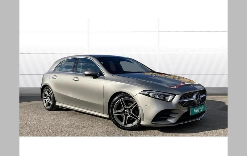 Used Mercedes A200 AMG Line Premium 163 HP (119 kW) 2019 Blue Hatchback