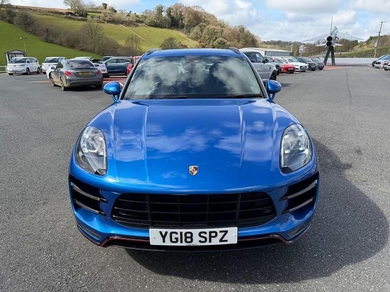 Used Porsche Macan Turbo Performance Package 440 HP (323 kW) 2018 Blue SUV