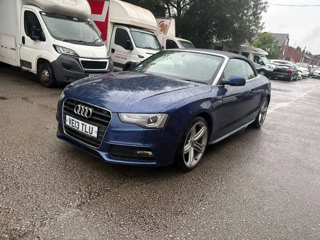Used Audi A5 Cabriolet S-Line 2013 Blue Cabriolet