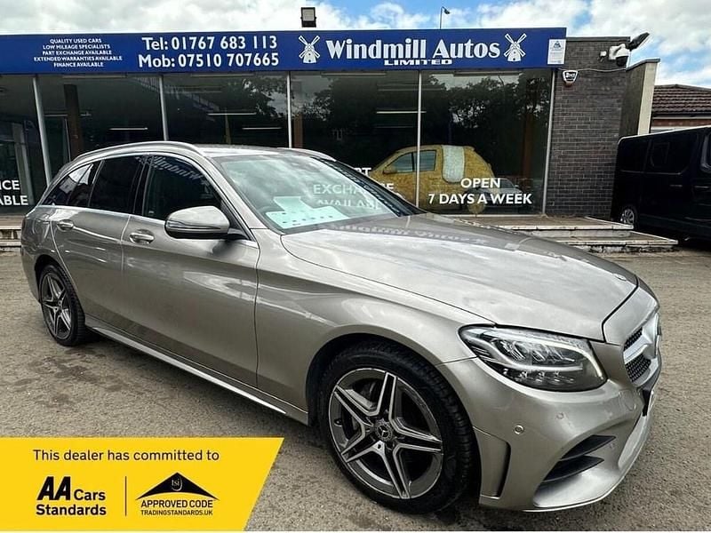 Silver Used 2018 Mercedes C220 AMG line Estate | £13,450 (Good price) - Image 1/4