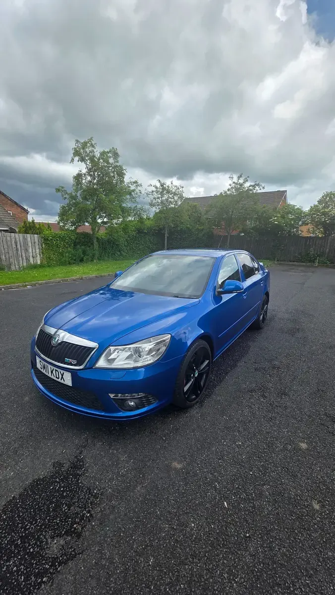 Used Skoda Octavia vRS 200 HP (147 kW) 2011 Blue Hatchback