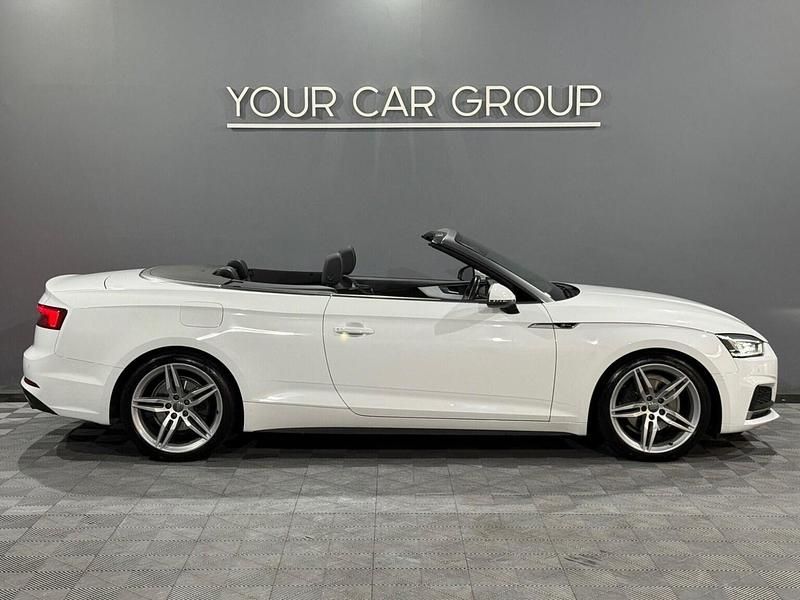 Used Audi A5 Cabriolet S-Line 190 HP (139 kW) 2019 White Cabriolet