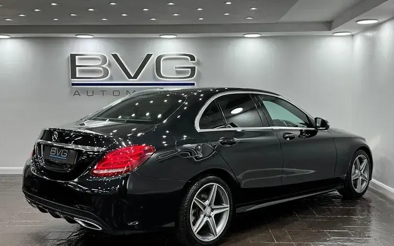 Used Mercedes C220 AMG line 170 HP (125 kW) 2017 Black Sedan