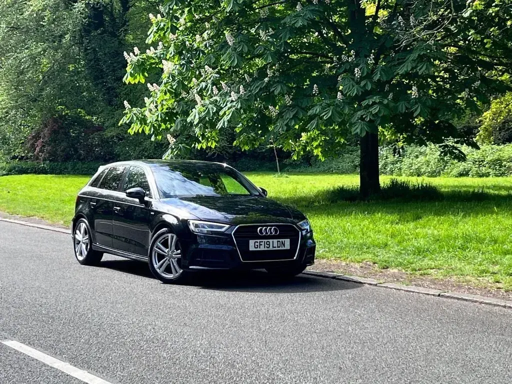 Used Audi A3 Sportback S-Line 150 HP (110 kW) 2019 Black Hatchback