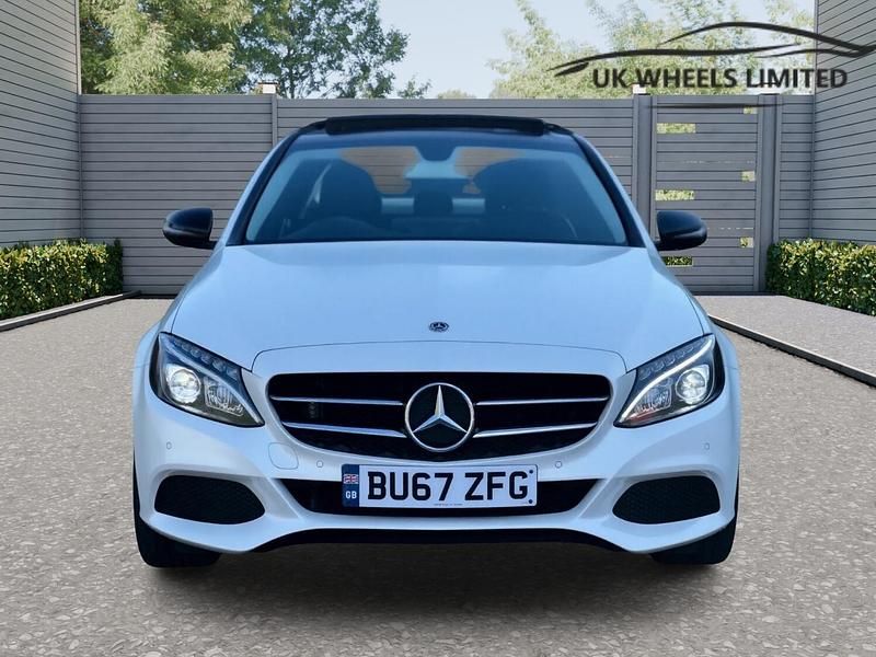 Used Mercedes C200 Premium 2017 White Sedan