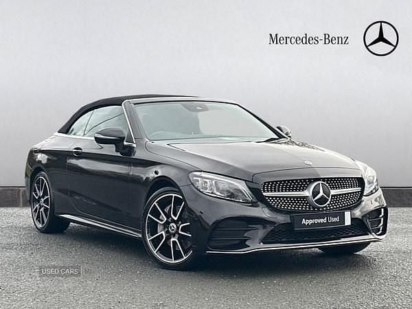 Used Mercedes C300 AMG Line Premium 245 HP (180 kW) 2020 Black Cabriolet