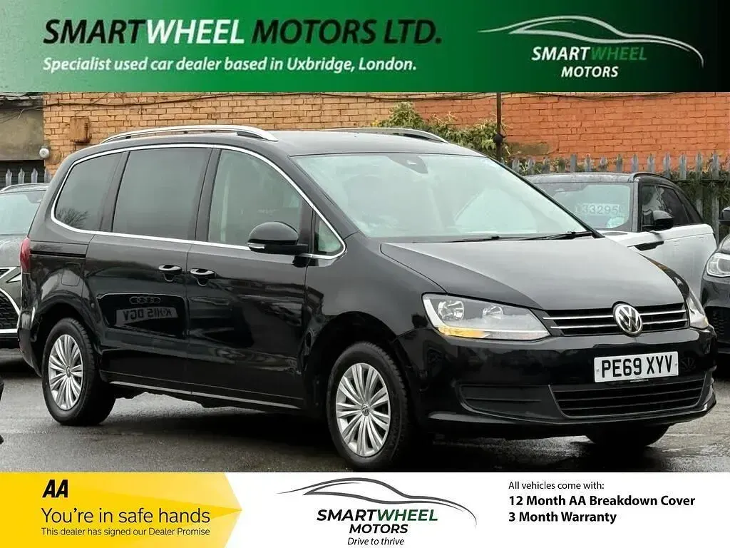 Usado VW Sharan SE 150 HP (110 kW) 2019 Preto Monovolume