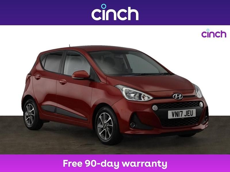 Red Used 2017 Hyundai i10 Premium Hatchback | £7,599 (Fair price) - Image 1/3