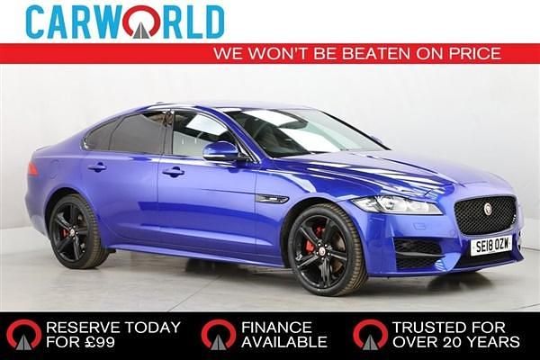 Blue Used 2018 Jaguar XF R-Sport Sedan | £11,700 (Fair price) - Image 1/3