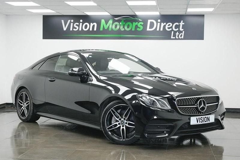 Used Mercedes E220 AMG line 2018 Black Coupe