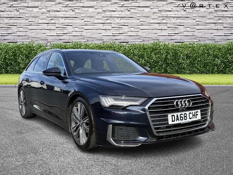 Used Audi A6 S-Line 204 HP (150 kW) 2018 Blue Estate