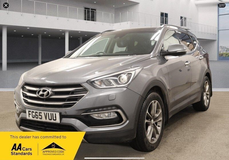 Silver Used 2015 Hyundai Santa Fe Premium SE SUV | £8,999 (Fair price) - Image 1/4