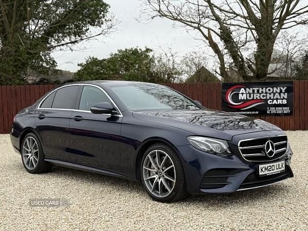 Used Mercedes E350 AMG line 2020 Blue Sedan