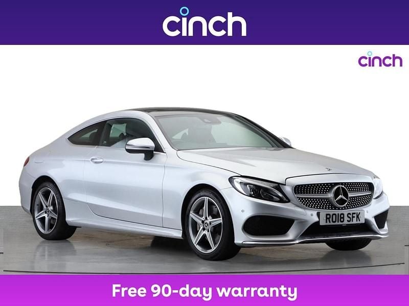 Silver Used 2018 Mercedes C250 AMG Line Premium Plus Coupe | £15,899 (Fair price) - Image 1/3