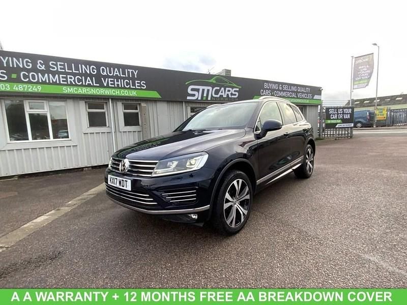 Blue Used 2017 VW Touareg R-line SUV | £19,950 (Super price) - Image 1/4