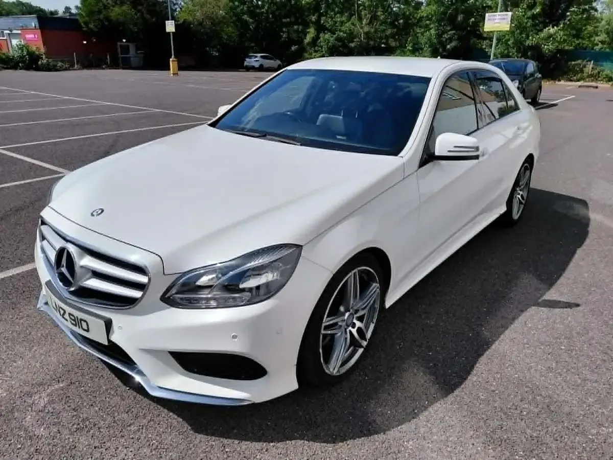 Used Mercedes E220 AMG 2014 White Sedan