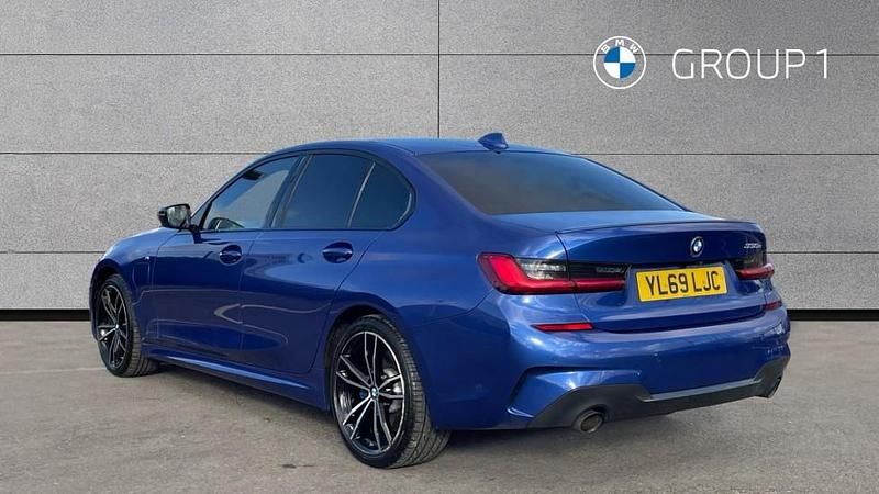 Used BMW 330e M Sport 292 HP (214 kW) 2020 Blue Sedan